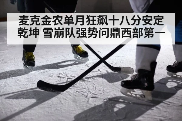 麦克金农单月狂飙十八分安定乾坤 雪崩队强势问鼎西部第一